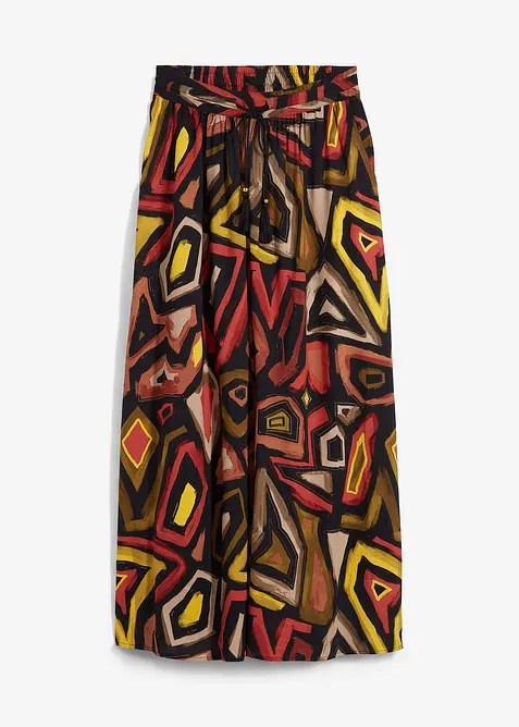 Maxikjol i viskos med mjukt fall, bonprix