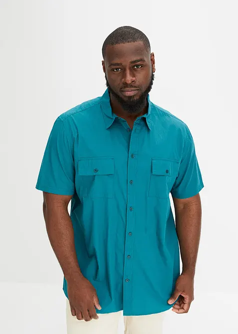 Kort&auml;rmad skjorta i bomull, bonprix