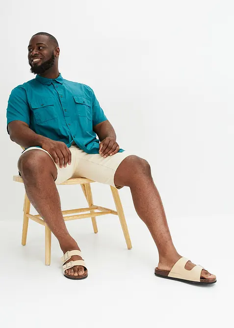 Kort&auml;rmad skjorta i bomull, bonprix