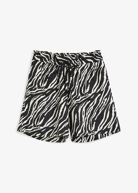 Paperbag-shorts med sn&ouml;rning, bonprix