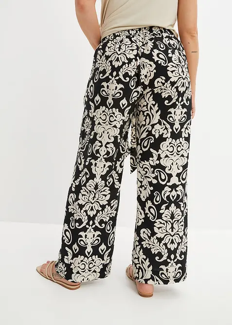 Palazzobyxa med bekväm midja, bonprix