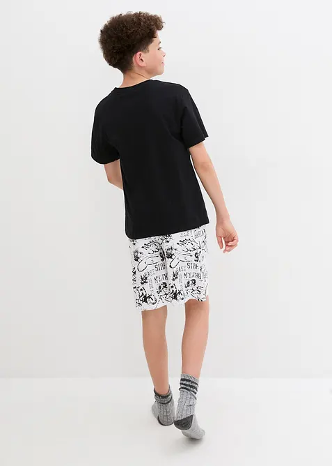 Pyjamas med shorts och bomull för barn (2 delar), bonprix