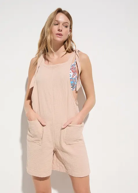 Strandjumpsuit i muslin, bonprix