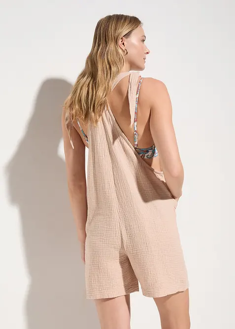 Strandjumpsuit i muslin, bonprix
