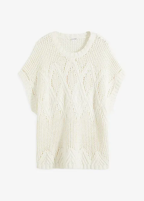 Stickad topp, bonprix