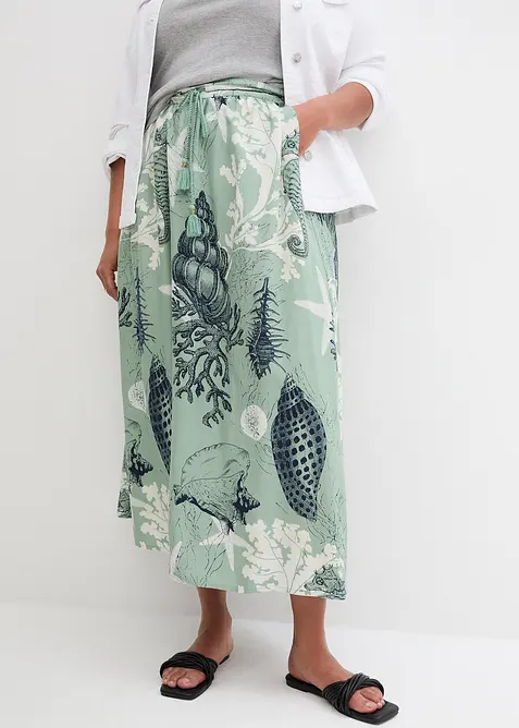 Maxikjol i viskos, bonprix