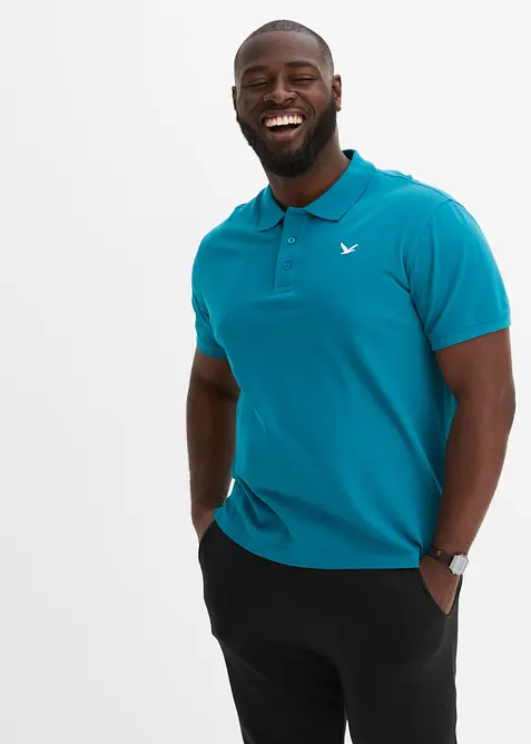 Pikétröja (2-pack) i ren ekologisk bomull, bonprix