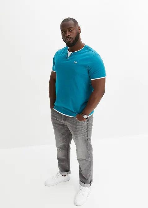 T-shirt med 2-i-1-look (2-pack), bonprix