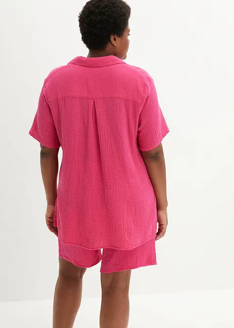 Skjortblus av muslin, bonprix