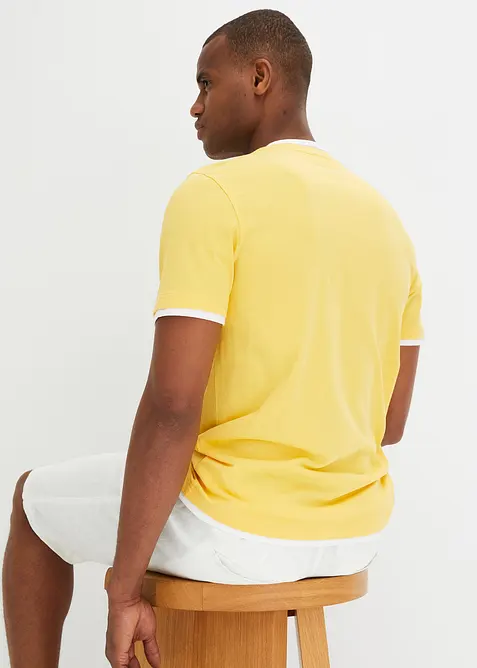 Kortärmad farfarströja med bomull (2-pack), bonprix