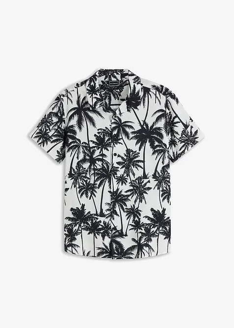 Kortärmad skjorta av viskos, Slim Fit, bonprix