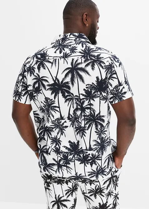 Kortärmad skjorta av viskos, Slim Fit, bonprix