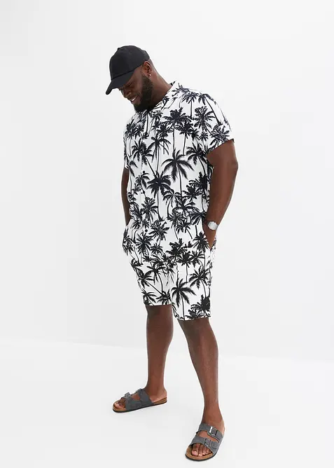 Kortärmad skjorta av viskos, Slim Fit, bonprix