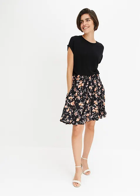 Jerseykl&auml;nning i viskosmix, bonprix