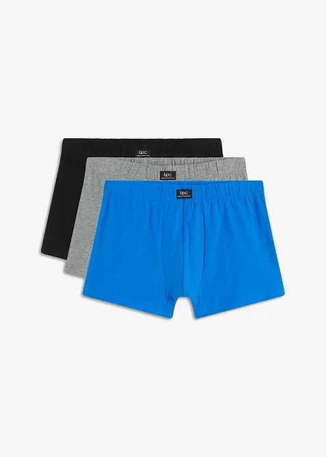 Boxershorts med ekologisk bomull, tajta (3-pack), bonprix