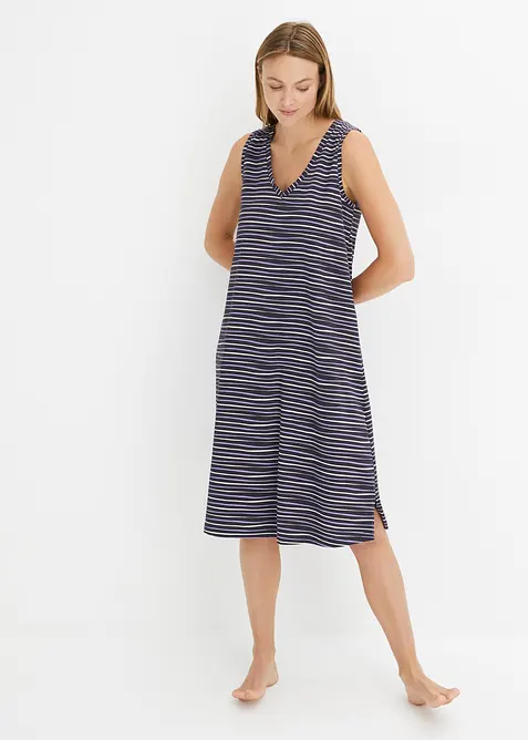 Kort nattlinne av ren bomull (2-pack), bonprix