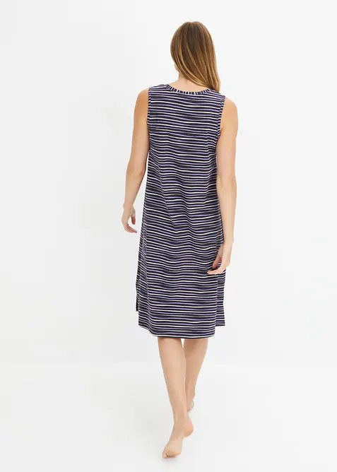 Kort nattlinne av ren bomull (2-pack), bonprix