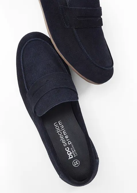 Loafers av mocka, bonprix