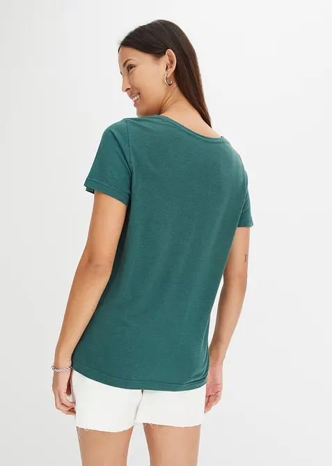 T-shirt med knappsl&aring;, bonprix