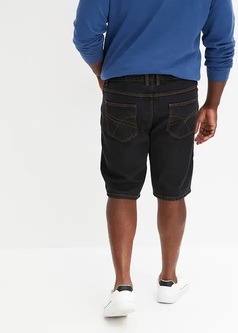 Jeansshorts med töjbar midja Classic Fit, bonprix