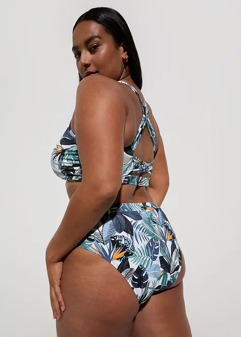 Bikini (2 delar) med korsade axelband, bonprix