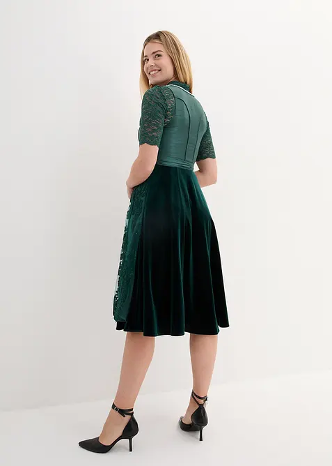 Dirndl med broderat förkläde (2 delar), bonprix