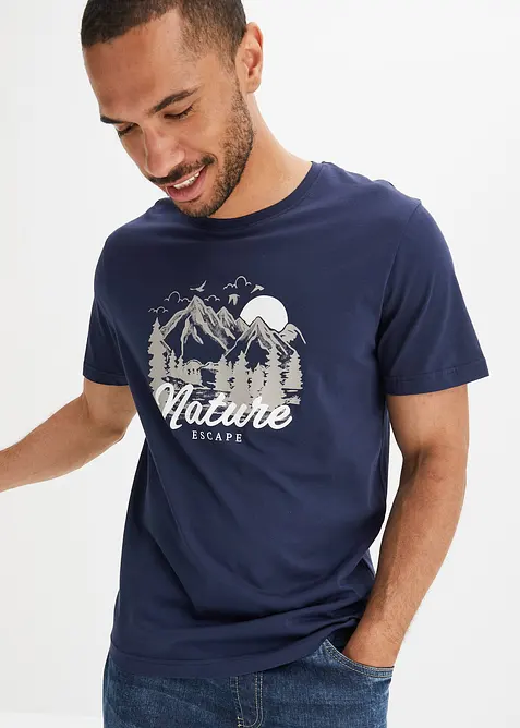 T-shirt i ren ekologisk bomull, bonprix