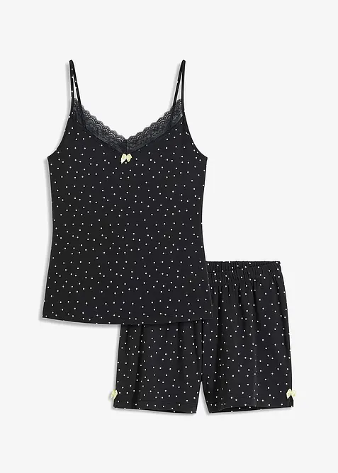 Pyjamas med spets, bonprix