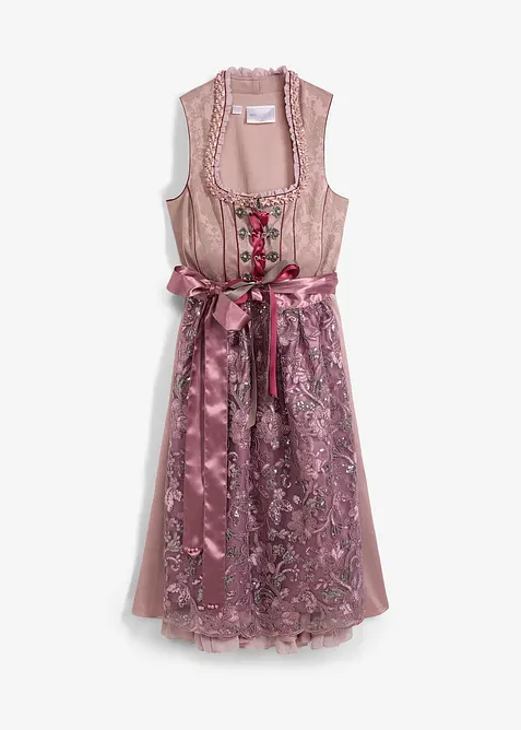 Dirndl med paljettförkläde, bonprix