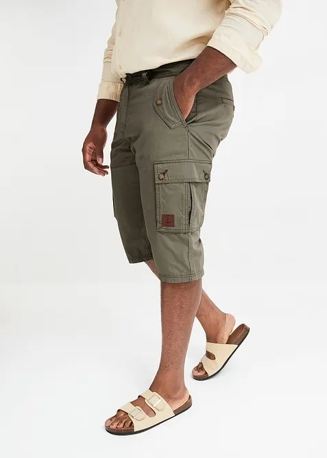 Cargoshorts av ren bomull, Regular Fit, bonprix