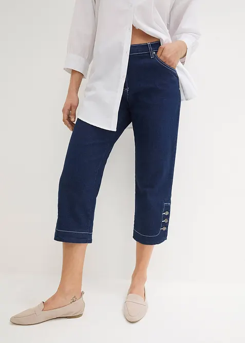 Capri Jeans Mid Waist, bonprix