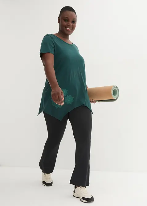 Sporttopp, kort&auml;rmad, bonprix