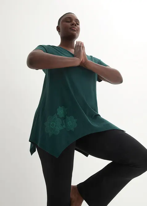 Sporttopp, kort&auml;rmad, bonprix