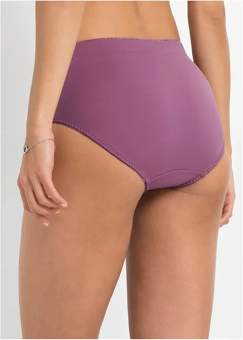 Formande trosa med broderi (2-pack), bonprix