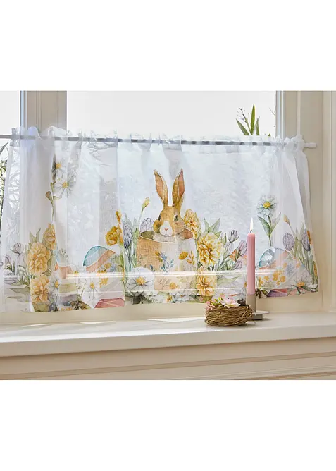 Caf&eacute;gardin med harmotiv, bonprix