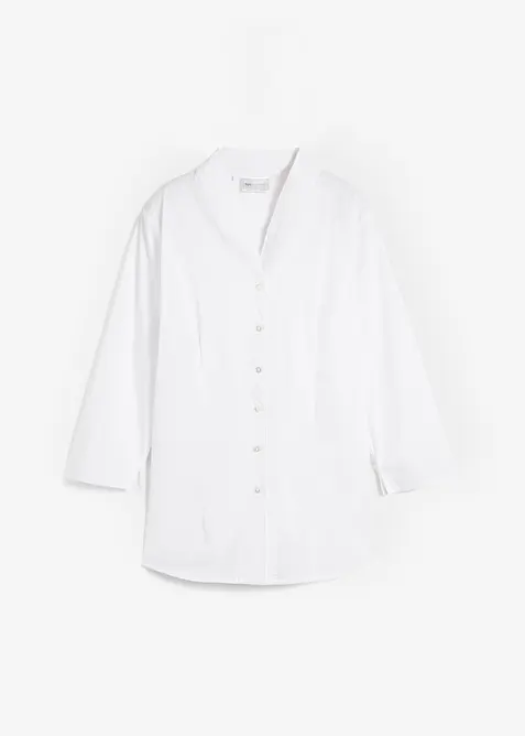 Blus med sjalkrage, bonprix