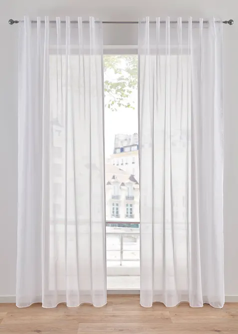 Gardin av luftig voile (1-pack), bonprix