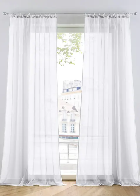 Gardin av luftig voile (1-pack), bonprix
