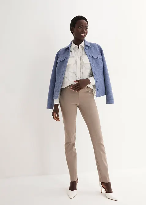 Stretchig dra på-byxa, bonprix