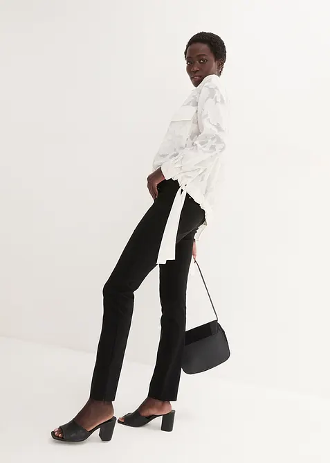 Stretchig dra på-byxa, bonprix