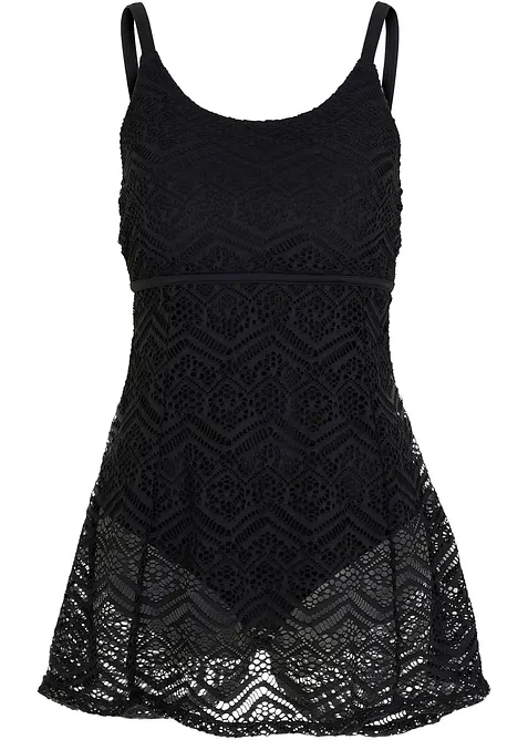 Baddräktsklänning med spets, bonprix