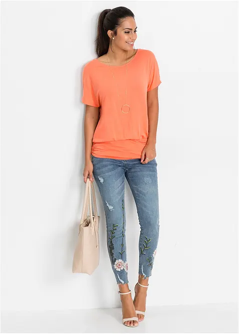 Topp av viskosmix med mjukt fall, bonprix