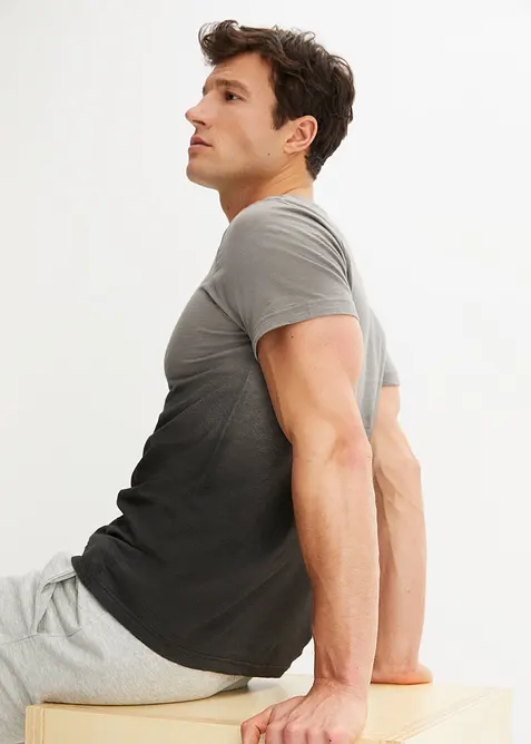 T-Shirt i ren bomull, Slim Fit, bonprix