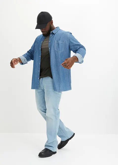 T-Shirt i ren bomull, Slim Fit, bonprix