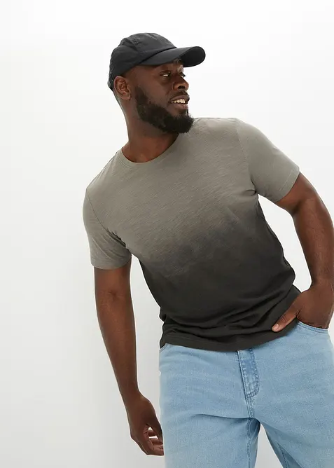 T-Shirt i ren bomull, Slim Fit, bonprix