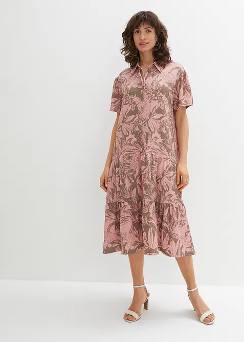 Klänning med krage, bonprix