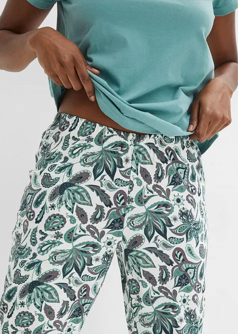 Pyjamas i bomull (set i 3 delar), bonprix