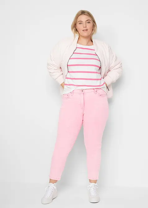 Kort kypertbyxa med used-look, bonprix