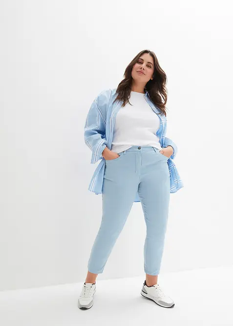 Kort kypertbyxa med used-look, bonprix