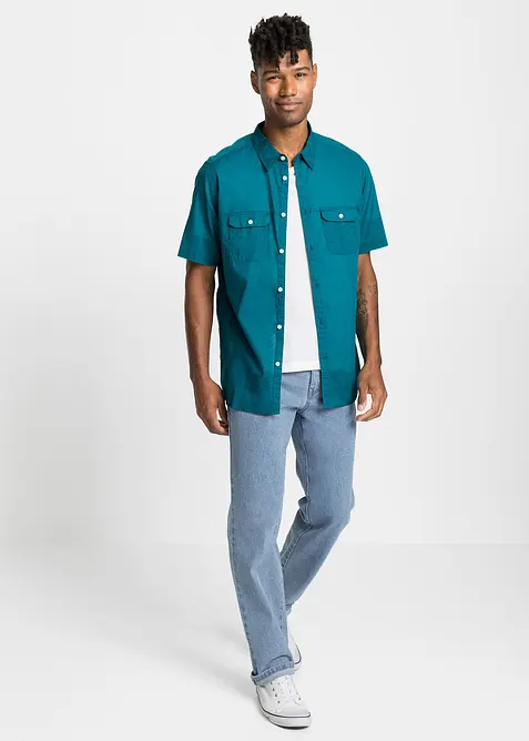 Kort&auml;rmad skjorta i ren bomull, bonprix